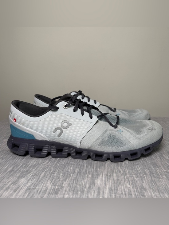 On Cloud X 3 Glacier Iron Men’s 12.5 EU 47.5 CloudTec Speedboard Running Shoes main image 8